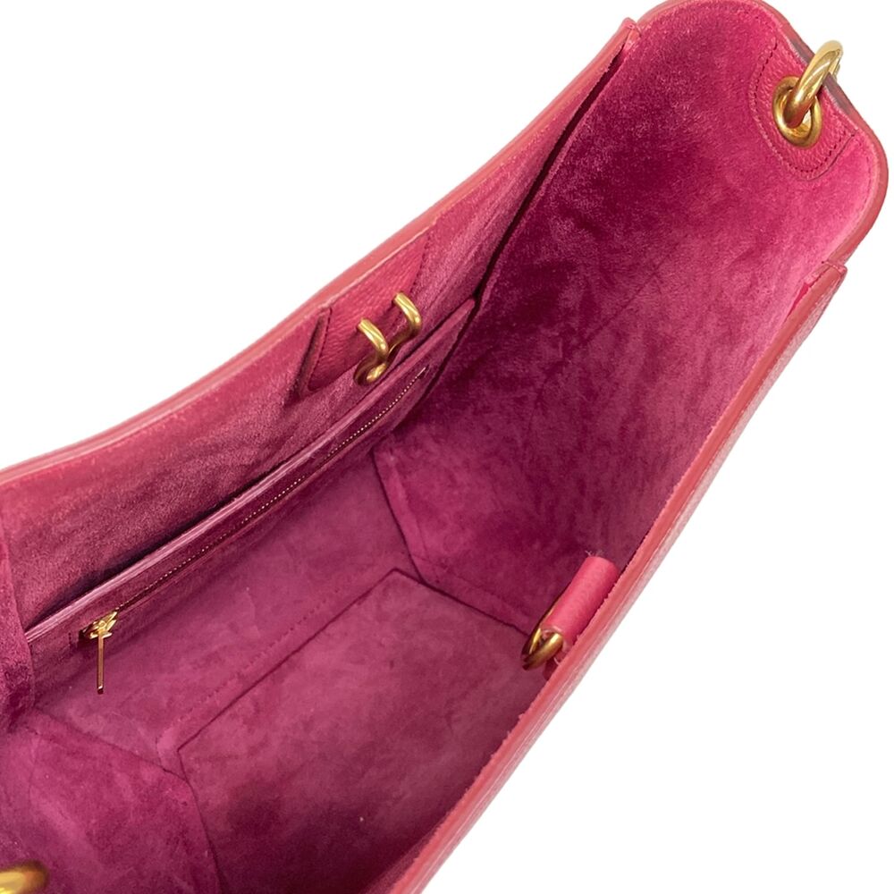 Celine Sangle bucket small Shoulder Bag 189303AH4.25RY Raspberry (Pink-Red) - Picture 7 of 15